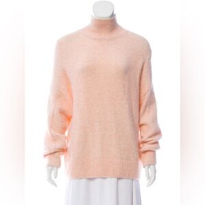 Maje Malou Pink Mock Neck Sweater